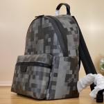 Louis Vuitton Discovery Small Backpack M28789 Damoflage Coated Canvas Backpack with Pixelated Damier Camouflage