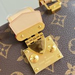 Louis Vuitton Alma Trunk 20 M26784 Monogram Canvas Handbag with S-Lock and Reinforced Metal Corners