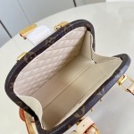 Louis Vuitton Alma Trunk 20 M26784 Monogram Canvas Handbag with S-Lock and Reinforced Metal Corners