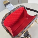 Louis Vuitton Alma Trunk 20 M26784 Monogram Canvas Handbag with S-Lock and Reinforced Metal Corners