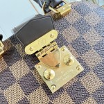 Louis Vuitton Alma Trunk 20 M26784 Monogram Canvas Handbag with S-Lock and Reinforced Metal Corners