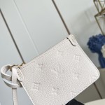 Louis Vuitton All In BB M28910 Monogram Empreinte Couture Leather Bucket Bag with Embossed Finish, LV Padlock and Removable Zip Pouch