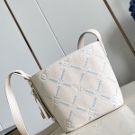 Louis Vuitton All In BB M28910 Monogram Empreinte Couture Leather Bucket Bag with Embossed Finish, LV Padlock and Removable Zip Pouch