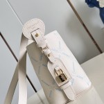 Louis Vuitton All In BB M28910 Monogram Empreinte Couture Leather Bucket Bag with Embossed Finish, LV Padlock and Removable Zip Pouch