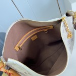 Louis Vuitton Vagabond Hobo PM M26931 Monogram Surplus Canvas Shoulder Bag with Embossed Woven-Effect Finish