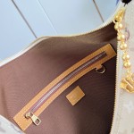 Louis Vuitton Vagabond Hobo PM M26931 Monogram Surplus Canvas Shoulder Bag with Embossed Woven-Effect Finish