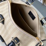 Louis Vuitton Speedy Bandoulière 22 M28761 Out Of The Trunk Monogram Canvas Handbag with S-Lock and Vintage Striped Details