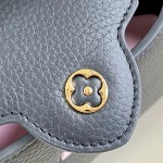Louis Vuitton Capucines Mini M29439 Black Taurillon Leather Handbag with Hand-Braided Chain and Enamel Monogram Flower Charms