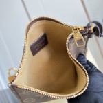Louis Vuitton Hobo PM M29068 Flight Mode Bicolor Leather Shoulder Bag with Vintage Hardware and Removable Zip Pouch