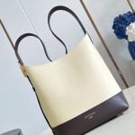 Louis Vuitton Hobo PM M29068 Flight Mode Bicolor Leather Shoulder Bag with Vintage Hardware and Removable Zip Pouch