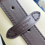 Louis Vuitton Hobo PM M29068 Flight Mode Bicolor Leather Shoulder Bag with Vintage Hardware and Removable Zip Pouch