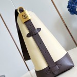 Louis Vuitton Hobo PM M29068 Flight Mode Bicolor Leather Shoulder Bag with Vintage Hardware and Removable Zip Pouch