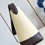 Louis Vuitton Hobo PM M29068 Flight Mode Bicolor Leather Shoulder Bag with Vintage Hardware and Removable Zip Pouch