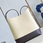 Louis Vuitton Hobo PM M29068 Flight Mode Bicolor Leather Shoulder Bag with Vintage Hardware and Removable Zip Pouch