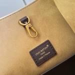 Louis Vuitton Hobo PM M29068 Flight Mode Bicolor Leather Shoulder Bag with Vintage Hardware and Removable Zip Pouch
