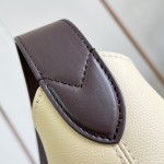 Louis Vuitton Hobo PM M29068 Flight Mode Bicolor Leather Shoulder Bag with Vintage Hardware and Removable Zip Pouch