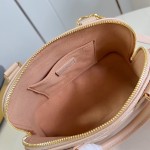 Louis Vuitton Alma BB M28458 Monogram Empreinte Couture Leather Handbag with Gold Padlock and Embroidered Finish