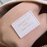 Louis Vuitton Speedy Bandoulière 20 M28529 Monogram Empreinte Couture Leather Handbag with LV Padlock and Decorative Chain