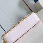 Louis Vuitton Wallet On Chain Ivy M29502 Monogram Empreinte Couture Leather Bag with Removable Gold Chain and Leather Strap