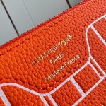 Louis Vuitton Neverfull Inside Out BB cream and red leather replica handbag with heart embroidery and removable zippered pouch