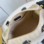 Louis Vuitton Speedy Bandoulière 22 Out Of The Trunk Monogram Canvas Replica Handbag with S-Lock and Leather Trim