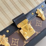 Louis Vuitton Speedy Bandoulière 22 Out Of The Trunk Monogram Canvas Replica Handbag with S-Lock and Leather Trim