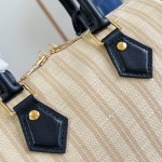 Louis Vuitton Speedy Bandoulière 22 Out Of The Trunk Monogram Canvas Replica Handbag with S-Lock and Leather Trim