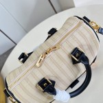 Louis Vuitton Speedy Bandoulière 22 Out Of The Trunk Monogram Canvas Replica Handbag with S-Lock and Leather Trim
