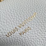 Louis Vuitton Neverfull Inside Out BB M28336 Reversible Leather Handbag with Heart Embroidery and Removable Zip Pouch