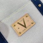  Louis Vuitton Escale M28503 Cotton Beach Tote Bag with Lifebuoy Name Tag, Exterior Pocket, and Exclusive Summer Accessories