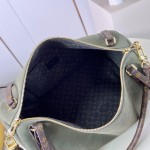 Louis Vuitton Flight Mode Express Medium suede leather replica handbag with Monogram canvas trim, key bell, and padlock