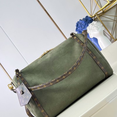 Louis Vuitton - Flight Mode Express Medium Suede Leather Replica Handbag M29230