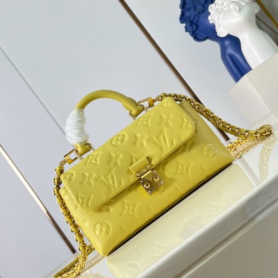 Louis Vuitton - Nano Madeleine M29378 Monogram Empreinte Leather Replica Handbag (Yellow & Purple)