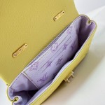 Louis Vuitton Nano Madeleine M29378 Monogram Empreinte leather handbag in Yellow and Purple