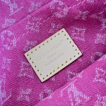 Louis Vuitton Sunset Bag M28291 Rose Pink Monogram Denim canvas handbag