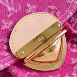 Louis Vuitton Sunset Bag M28291 Rose Pink Monogram Denim canvas handbag
