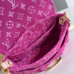 Louis Vuitton Sunset Bag M28291 Rose Pink Monogram Denim canvas handbag