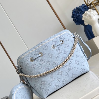 Louis Vuitton - Bella Bag M28885 Monogram Mahina Perforated Leather Replica Handbag