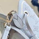 Louis Vuitton Bella Bag M28885 Monogram Mahina perforated leather handbag with braided chain