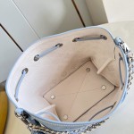 Louis Vuitton Bella Bag M28885 Monogram Mahina perforated leather handbag with braided chain
