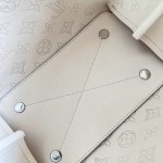 Louis Vuitton Bella Bag M28885 Monogram Mahina perforated leather handbag with braided chain