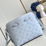 Louis Vuitton Bella Bag M28885 Monogram Mahina perforated leather handbag with braided chain