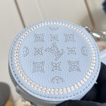 Louis Vuitton Bella Bag M28885 Monogram Mahina perforated leather handbag with braided chain