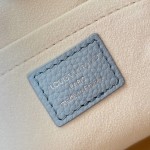 Louis Vuitton All Around Small Bag M28779 Light Blue Monogram perforated leather handbag