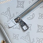 Louis Vuitton All Around Small Bag M28779 Light Blue Monogram perforated leather handbag
