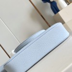 Louis Vuitton All Around Small Bag M28779 Light Blue Monogram perforated leather handbag