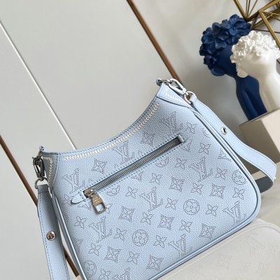 Louis Vuitton - All Around Small Bag M28779 Monogram Perforated Leather Replica Handbag (Light Blue)