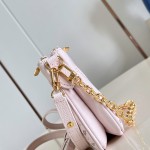 Louis Vuitton Liv Pochette M29495 Monogram Empreinte leather handbag with gold chain and double zip closure