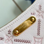 Louis Vuitton Liv Pochette M29495 Monogram Empreinte leather handbag with gold chain and double zip closure