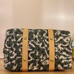 Louis Vuitton-style Takashi Murakami M95783 camouflage Monogram tote bag with spacious interior
